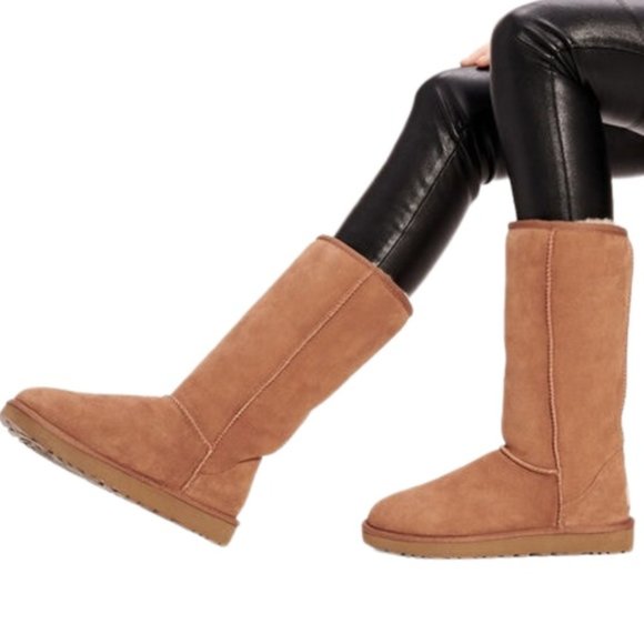UGG Classic Wool Lined Chestnut Brown Tall Boots